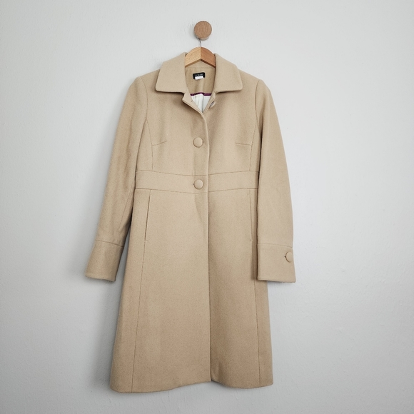 J. Crew Jackets & Coats J Crew Tan Beige 3 Button Lady Day Wool
